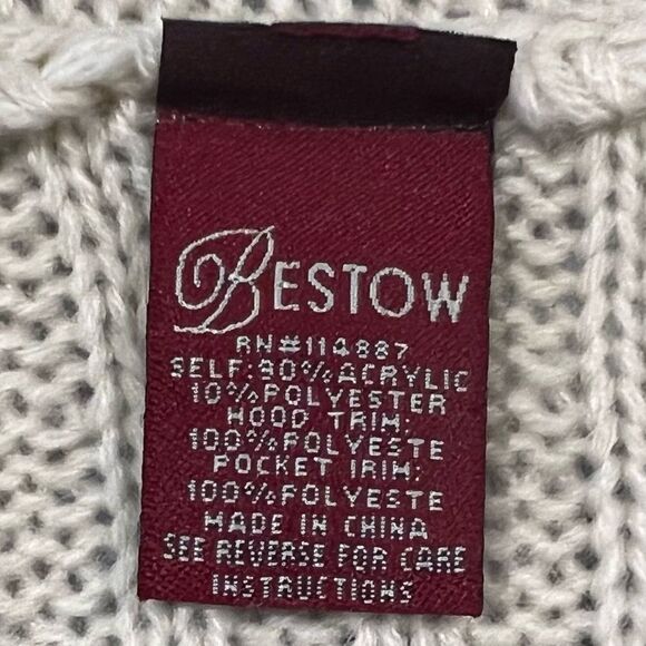 Open Front Duster Cardigan Sweater Vest L - Picture 5 of 9